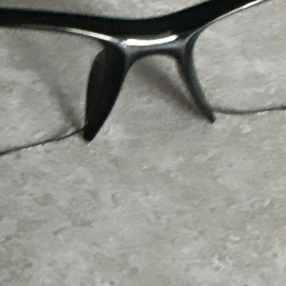 Denali Summit Black Half Rim Rectangular Eyeglass Frames w/case 56-18-135